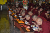 Offering of Rice and Flour to 4000 Sera Jey Monks </br> 隨喜供養南印度色拉傑4000多位僧众